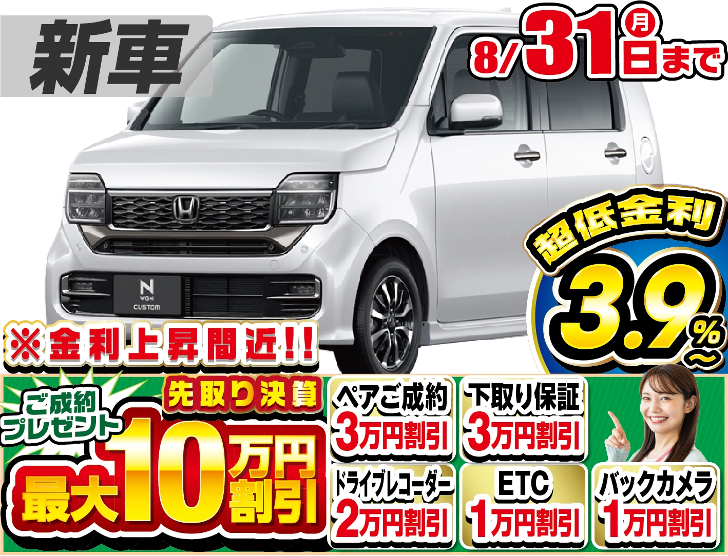 ホンダ N-WGNカスタム 新車
