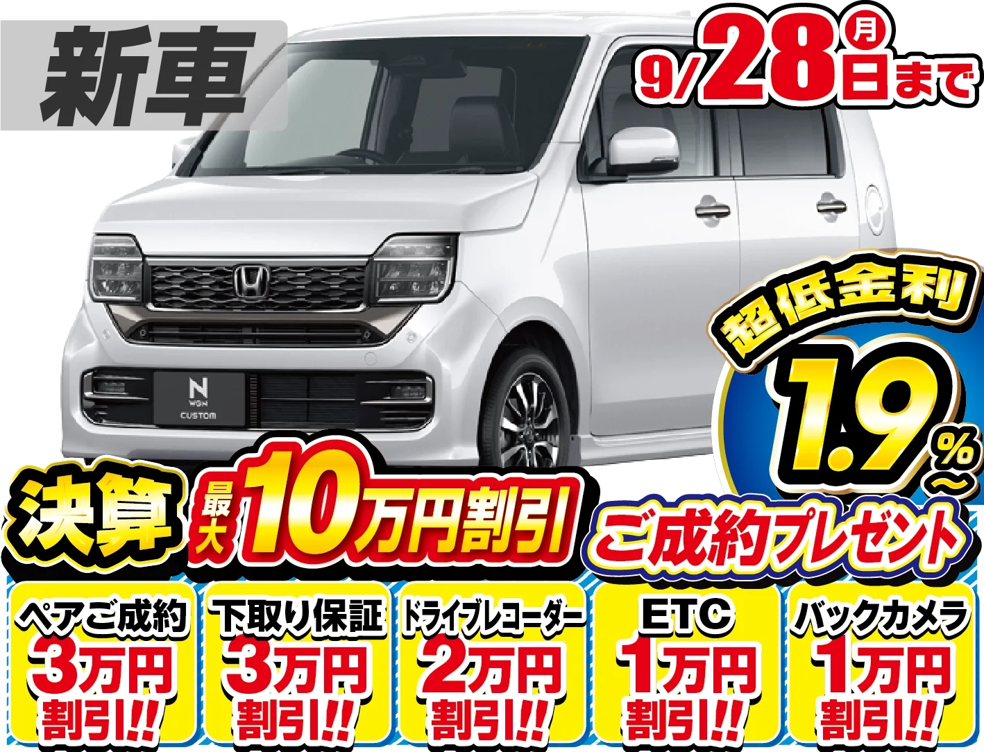 ホンダ N-WGNカスタム 新車