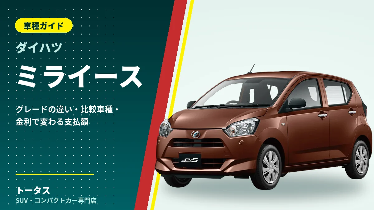 ダイハツ ミライースの外観（車種ガイドのアイキャッチ）