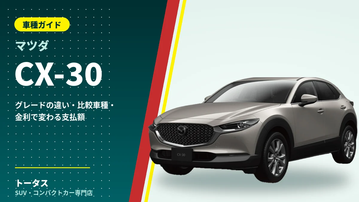 マツダ CX-30の外観(車種ガイドのアイキャッチ)