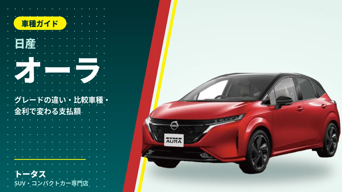 日産 オーラの外観（車種ガイドのアイキャッチ）