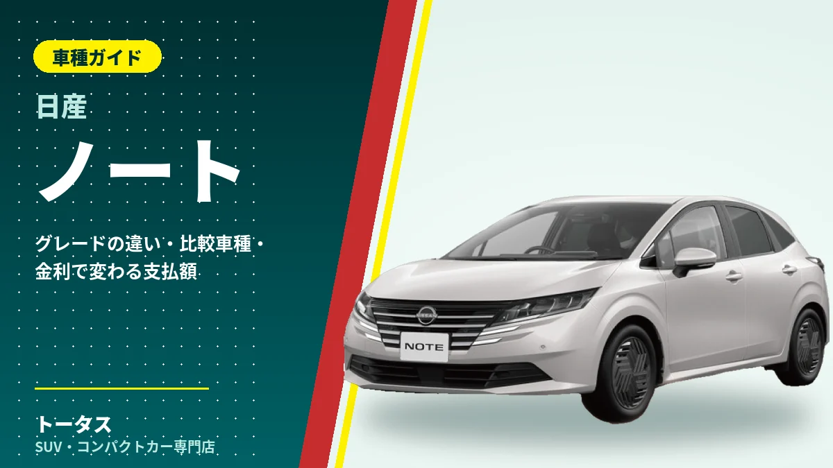 日産 ノートの外観(車種ガイドのアイキャッチ)