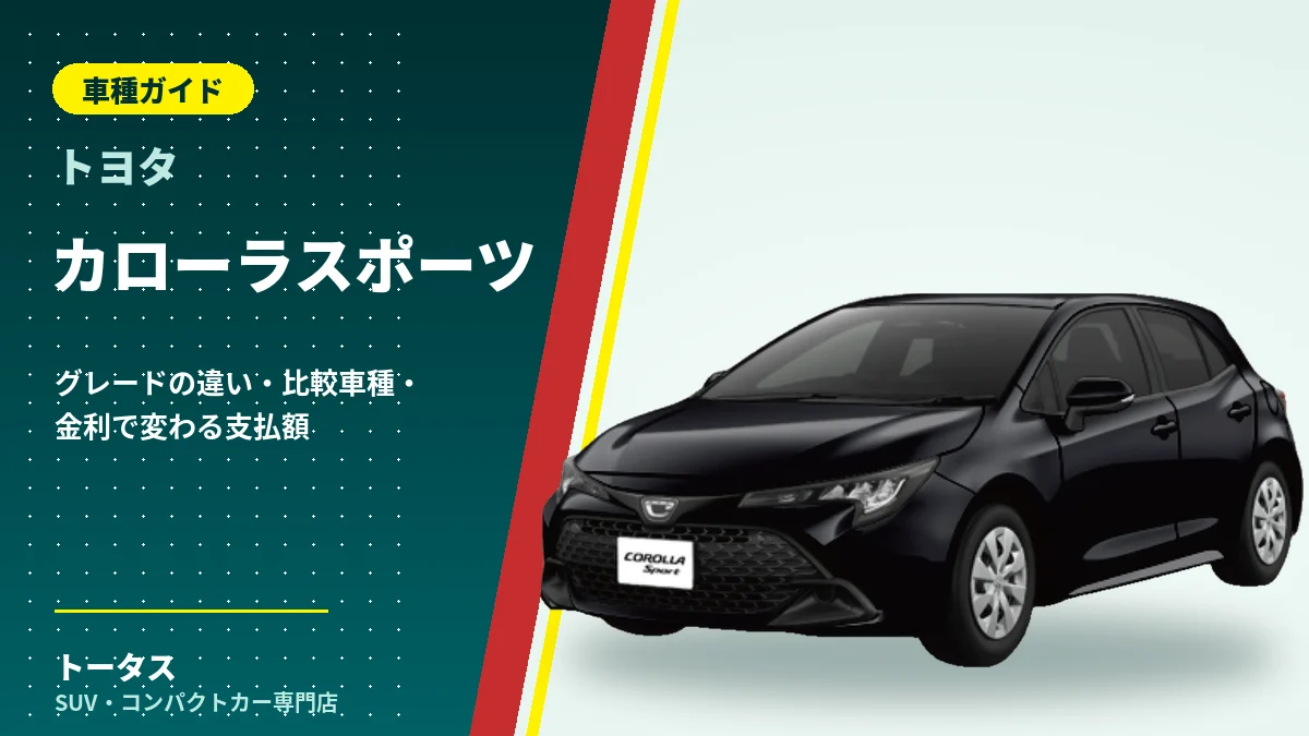 トヨタ カローラスポーツの外観（車種ガイドのアイキャッチ）
