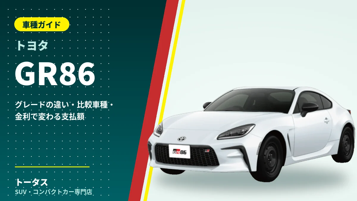 トヨタ GR86の外観（車種ガイドのアイキャッチ）