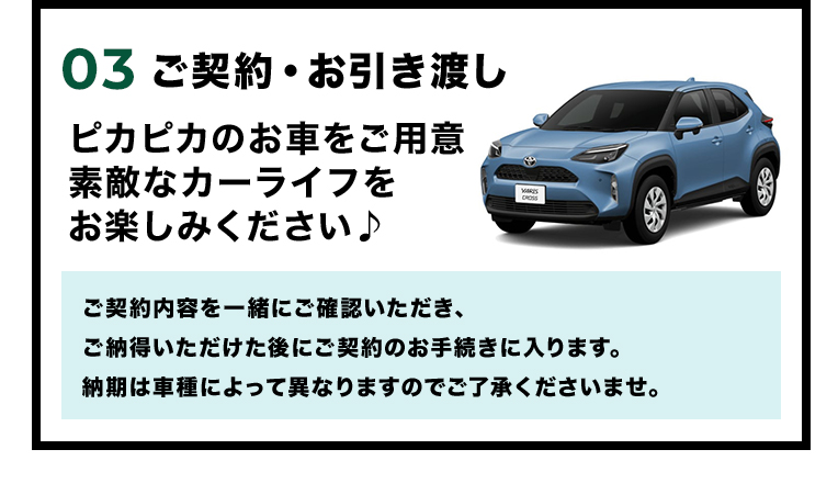 ご契約・お引き渡し